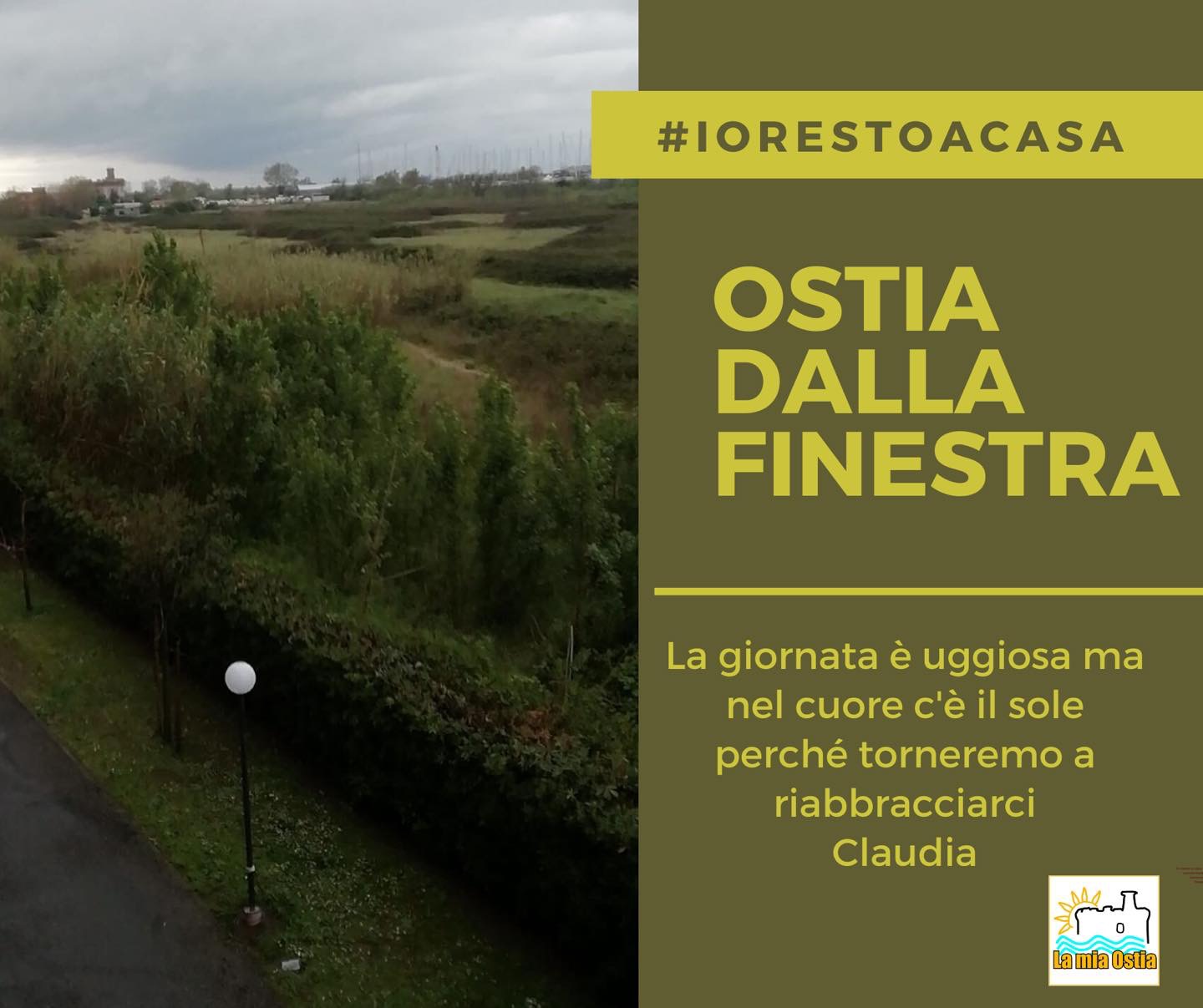 Ostia dalla finestra: mese di aprile